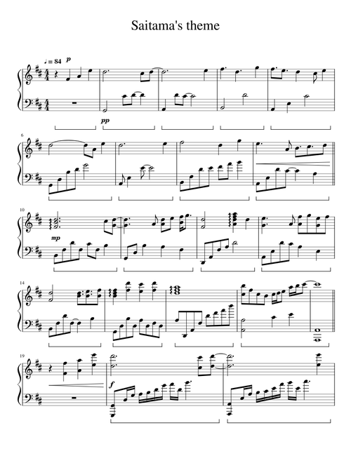 Saitama's sad theme