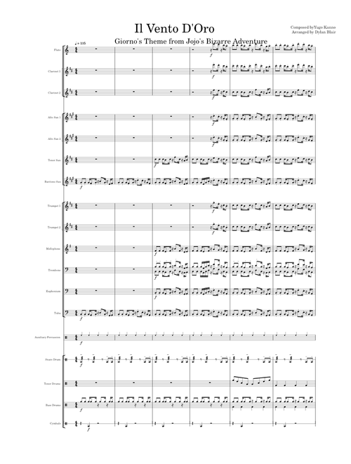 Giorno's Theme (Il Vento d'oro) – Yugo Kanno