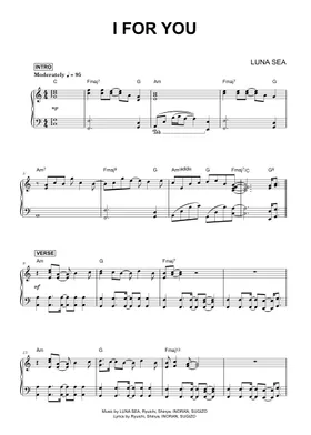 Free LUNA SEA sheet music | Download PDF or print on MuseScore.com Free LUNA SEA sheet music | Download PDF or print on MuseScore.com