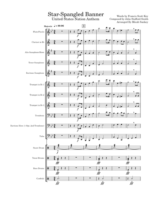 The Star Spangled Banner – John Stafford Smith The Star Spangled Banner