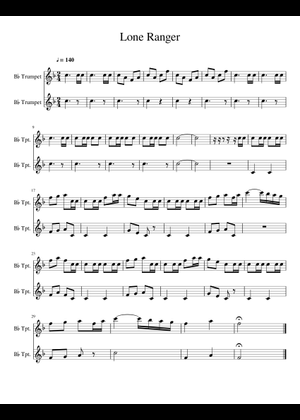 Lone Ranger Sheet Music for Tuba, Oboe, Cello (Mixed Trio) | MuseScore.com