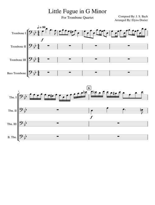 Little Fugue in G Minor
