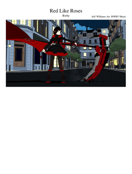 Red Like Roses (RWBY) Full Score