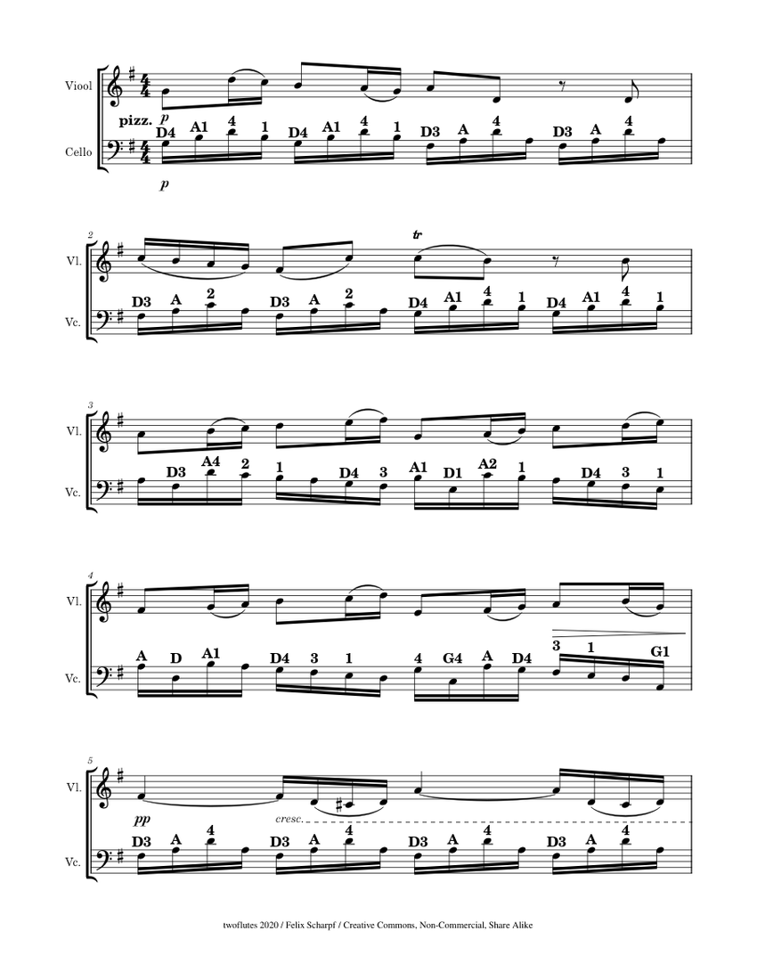 The Four Seasons - Winter – Antonio Vivaldi Sheet Music for Violin ...
