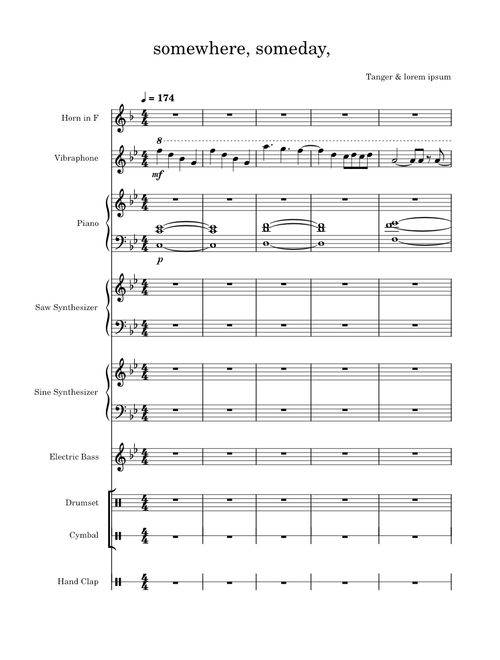 Tanger - somewhere, someday, (with lorem ipsum)