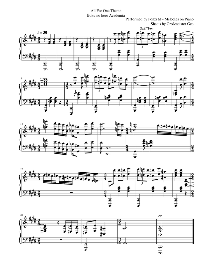 All in one piano online