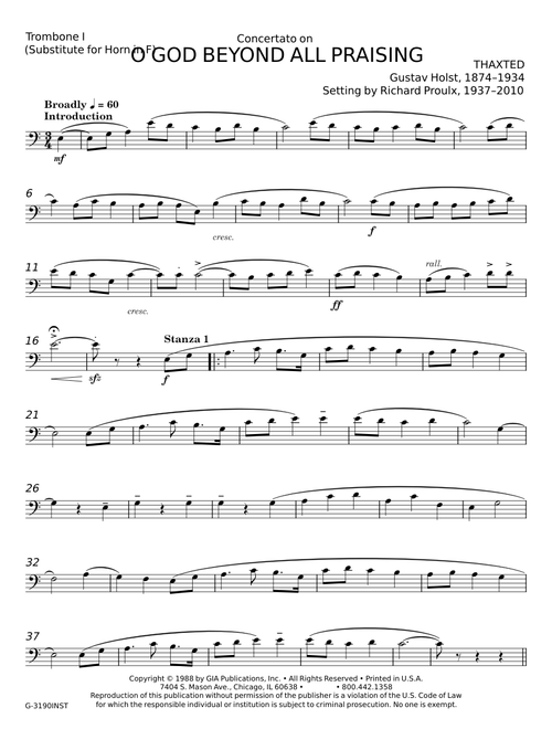 O God Beyond All Praising - Gustav Holst