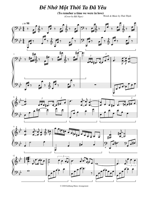 Để nhớ một thời ta đã yêu - To remember a time we were in love