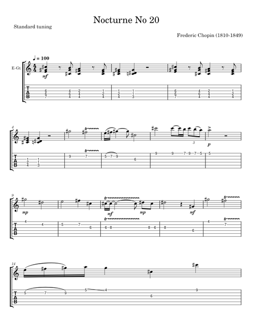 NOCTURNE No. 20 - Frédéric Chopin