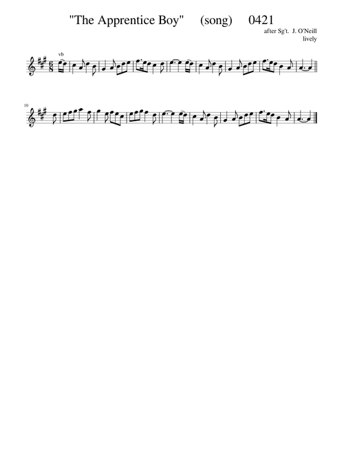 "The Apprentice Boy" (song) 0421