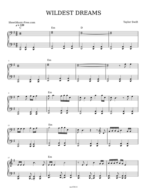 Wildest Dreams - Taylor Swift