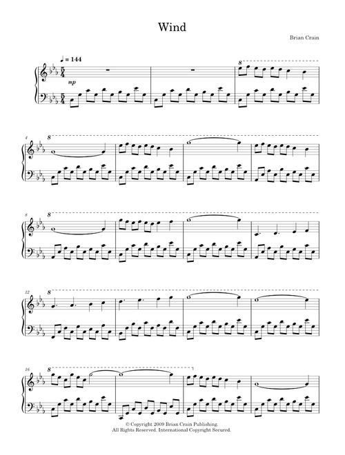 Wind - Brian Crain (Piano Solo)