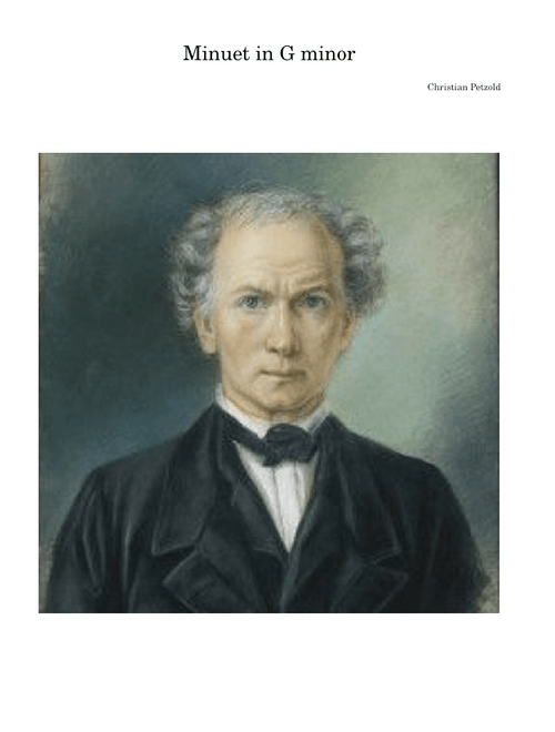 Minuet in G minor, BWV Anh.115 – Christian Pezold