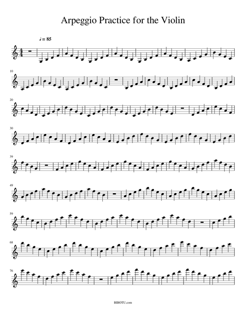 Violin Arpeggios III Practice for violin
