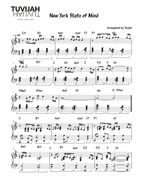 New York State of Mind (Arrangement)