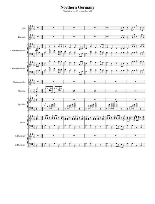 It's A Small World (Plattdeutsch Theme) – Sherman Brothers