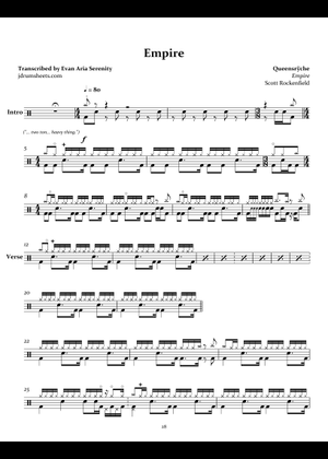 Play Official version of Empire Sheet Music by Queensrÿche for