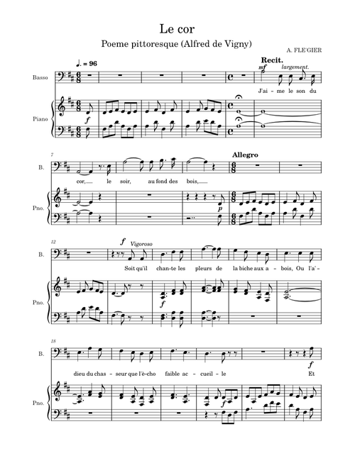 Le Cor – Ange Flégier Le cor