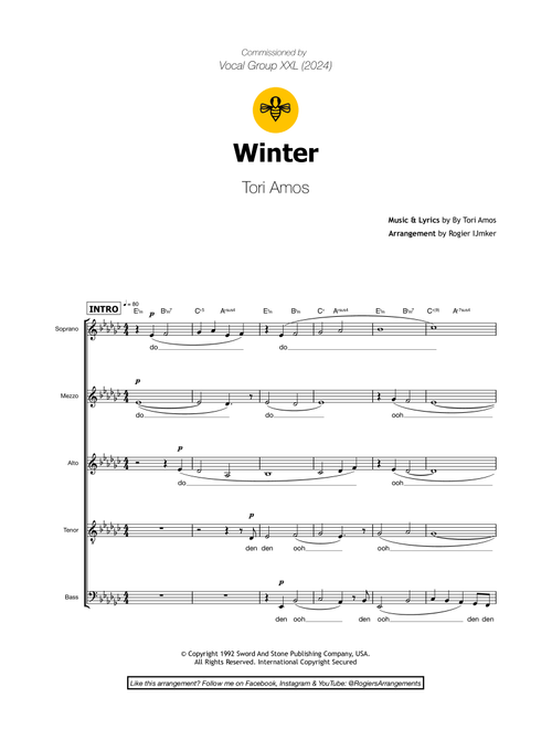 Winter (Arr. Rogier Ijmker) - Tori Amos (Choral, 5-Part)