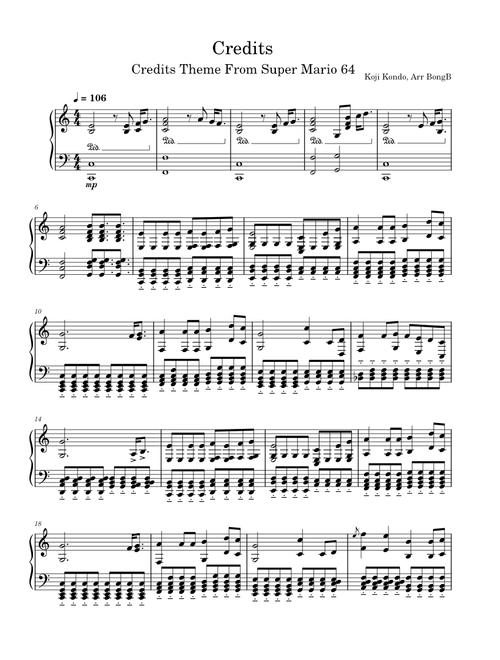 Staff Roll - Super Mario 64 – Koji Kondo