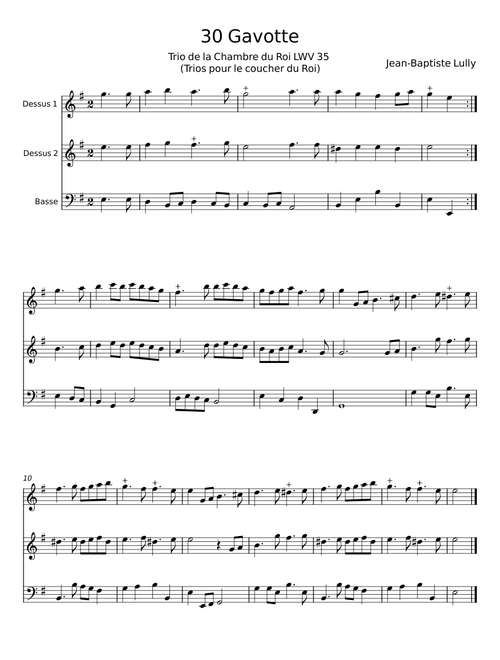 30 Gavotte - Jean-Baptiste Lully