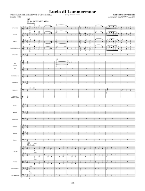 Gaetano Donizetti - Lucia di Lammermoor, No. 14 - Spargi d'amaro pianto