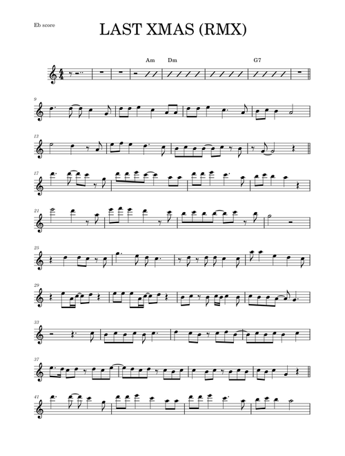 LAST XMAS  (alto sax RMX)