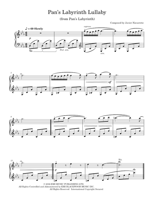 Pan's Labyrinth - Lullaby (Solo)