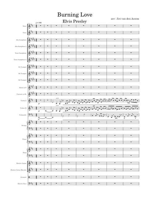 Burning Love - Elvis Presley, orchestrated by Jiri van den Assem