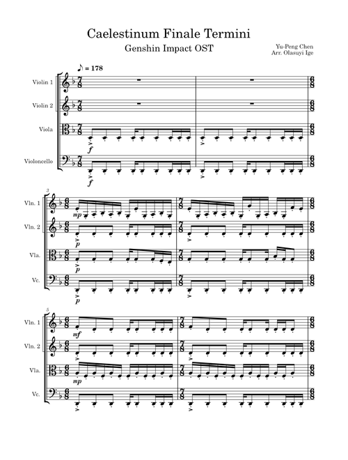 Caelestinum FInale Termini – Yu-Peng Chen