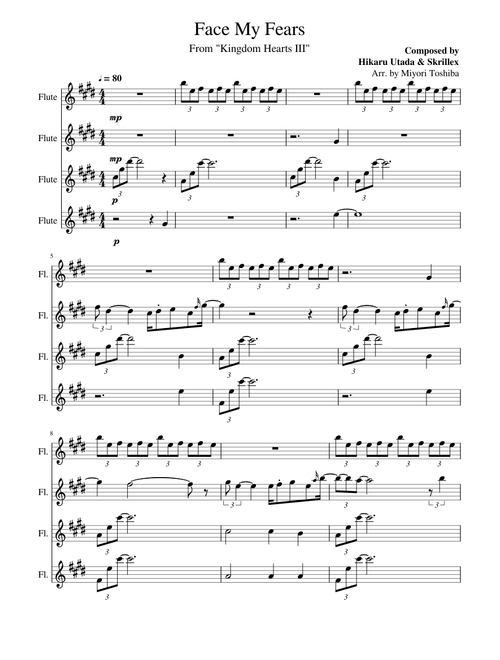 Face My Fears Flute Quartet
