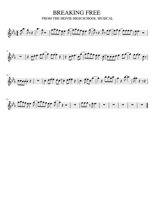 THIS IS FOR FLUTE NOT PIANO SOZ , HIGH SCHOOL MUSICAL