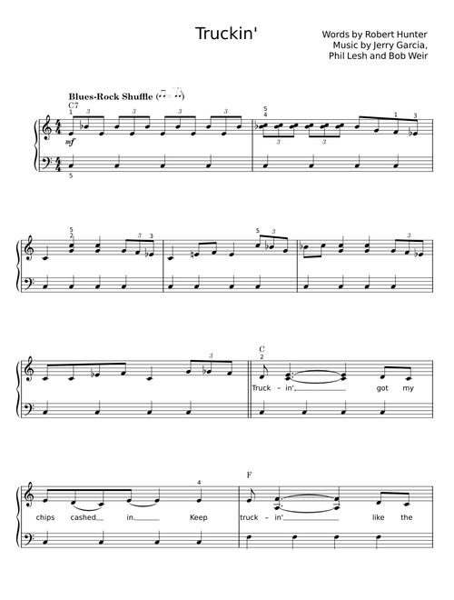 TRUCKIN' - ROBERT HUNTER