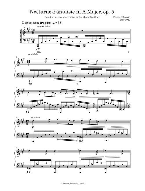 Nocturne-Fantaisie in A Major, op. 5