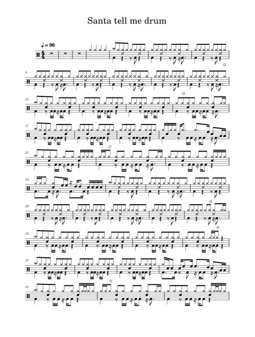 Santa Tell Me – Ariana Grande Santa tell me drum