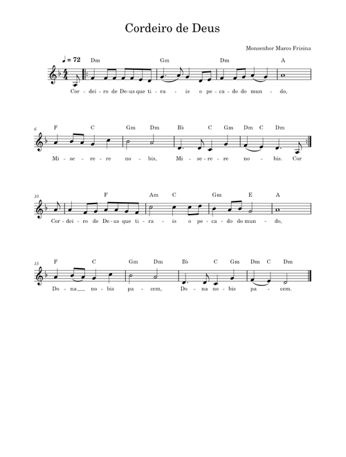 Cordeiro de Deus - Marco Frisina