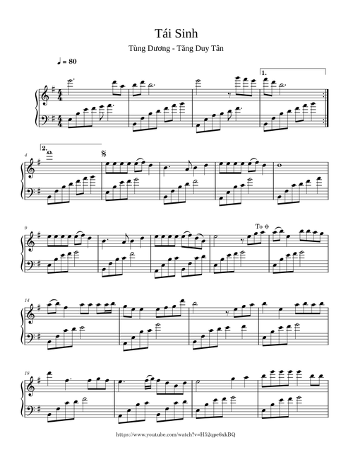 Tái sinh – Tăng Duy Tân, Tùng Dương