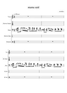 バンドスコア メタリカ ロード LOAD MAMA SAID RONNIE 楽譜 バンド バンドスコア メタリカ ロード LOAD MAMA SAID RONNIE 楽譜 バンド
