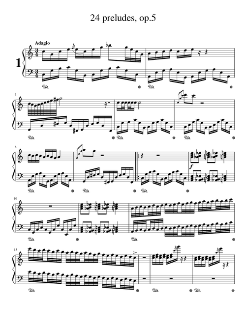 24 preludes, op.5