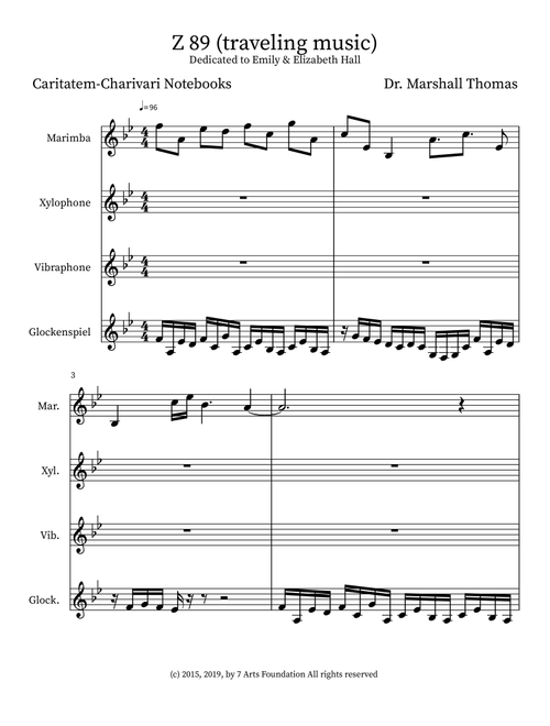 Z 89 (traveling music) - Celebrity Chamber Players (Small Ensemble)