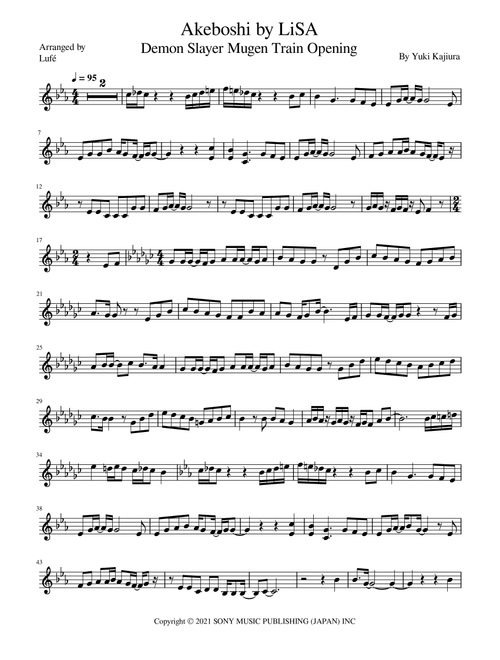 Akeboshi (Arr. Lufé) - LiSA (Violin Solo)