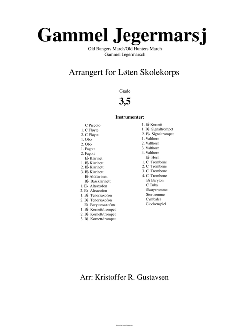 Gammel Jegermarsj