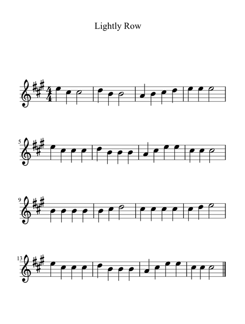 Lightly Row