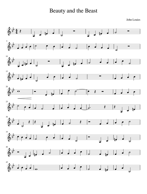 Beauty and the Beast Violin-Arosco/Disneymusic