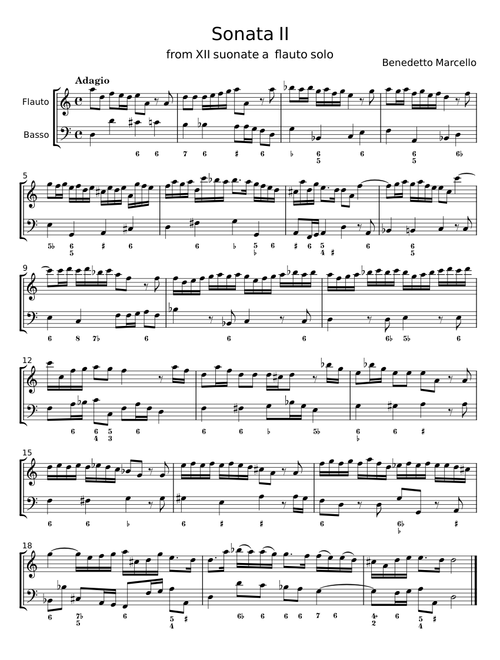 Sonata II - Benedetto Marcello