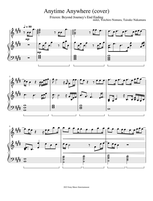 Anytime Anywhere (cover)