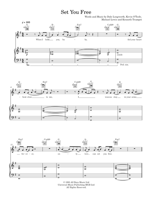 Set You Free - Sam Ryder (Piano-Voice)
