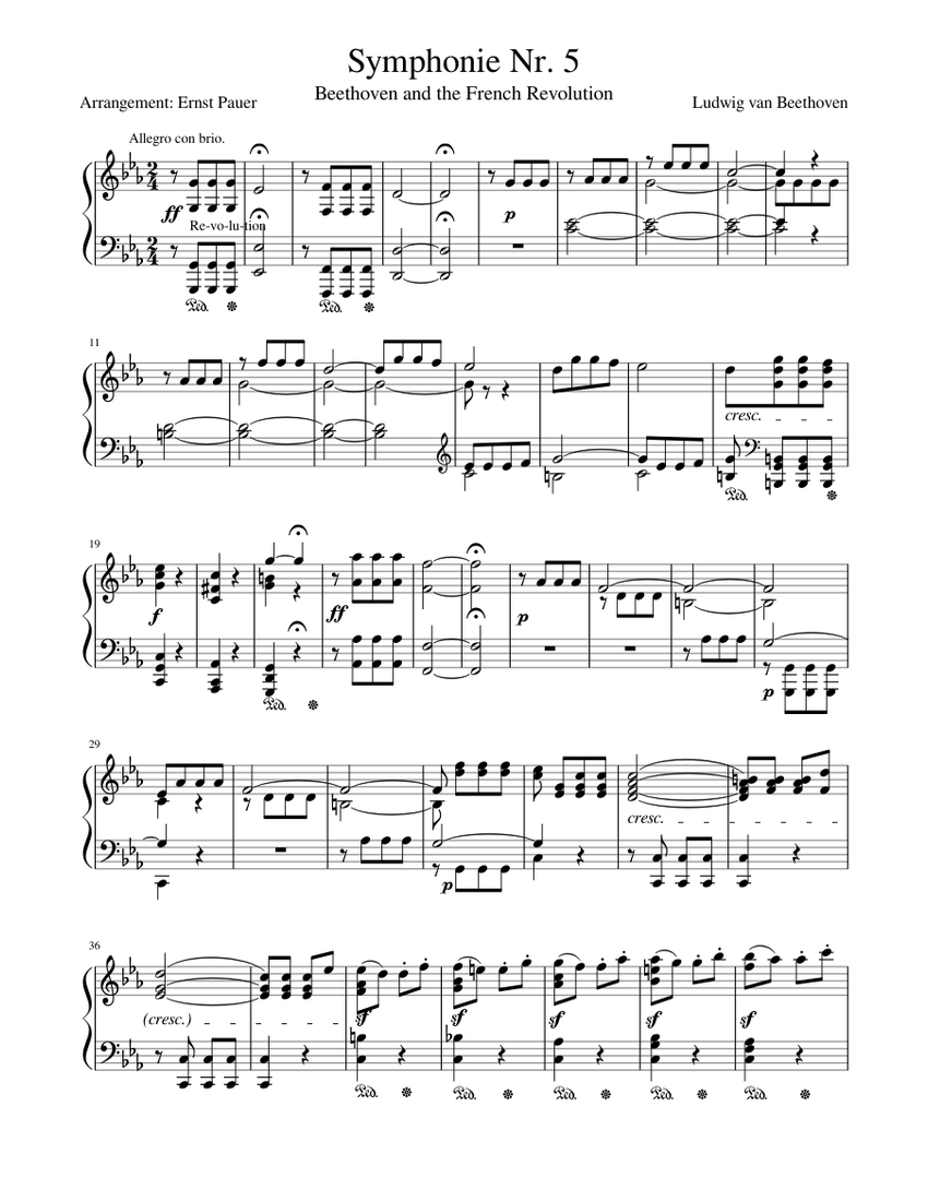 Beethoven Symphonie Nr. 5 　フルスコア(旧版) Beethoven Symphonie Nr. 5 フルスコア(旧版) Beethoven