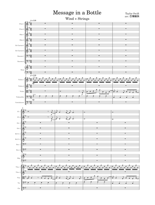 Message in a Bottle – Taylor Swift (WIP)