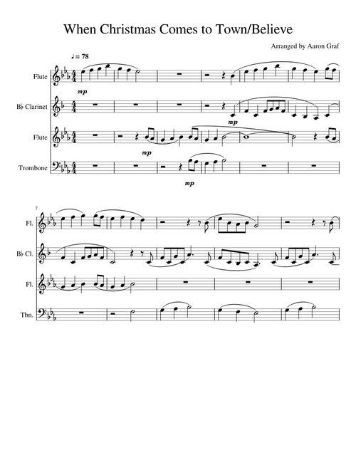 When Christmas Comes to Town/Believe
